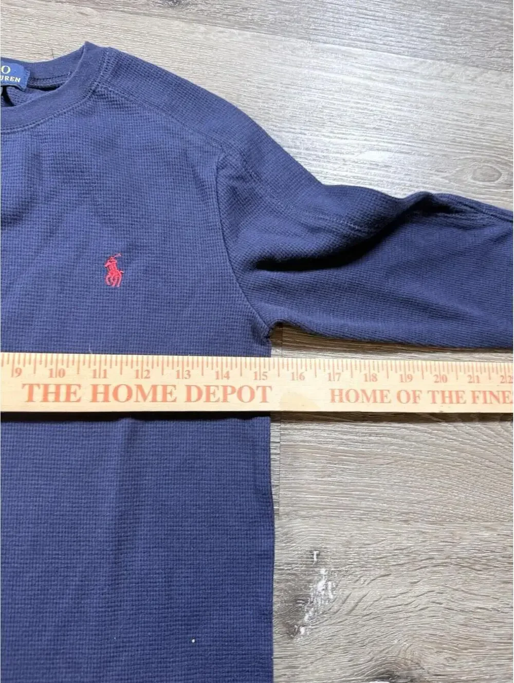 Polo Ralph Lauren Boy Navy Blue‎ Cotton Waffle-Knit Pullover Sweater Size 10/12